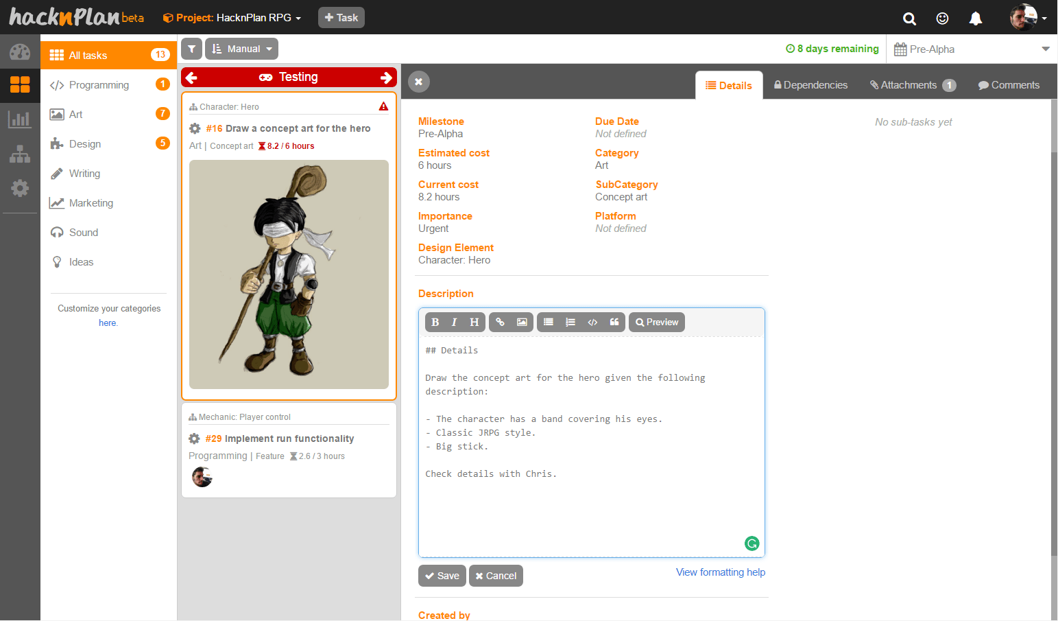 Dev Diary 18 – A wild markdown editor appeared!