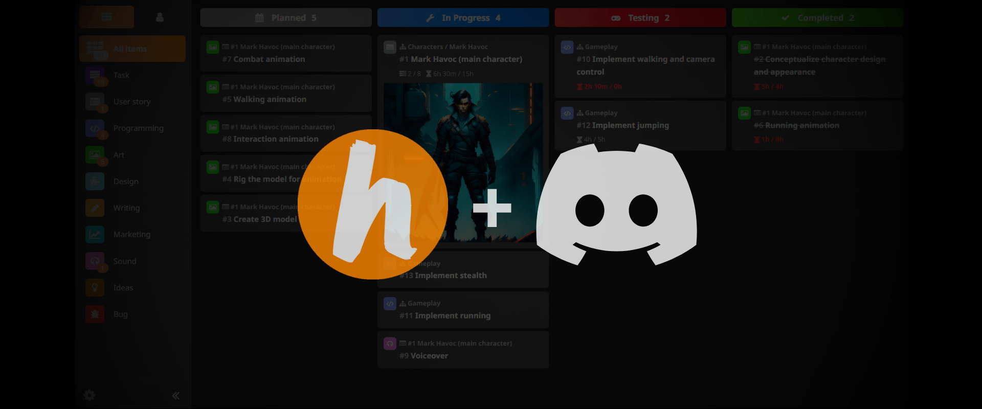 HacknPlan + Discord ❤️